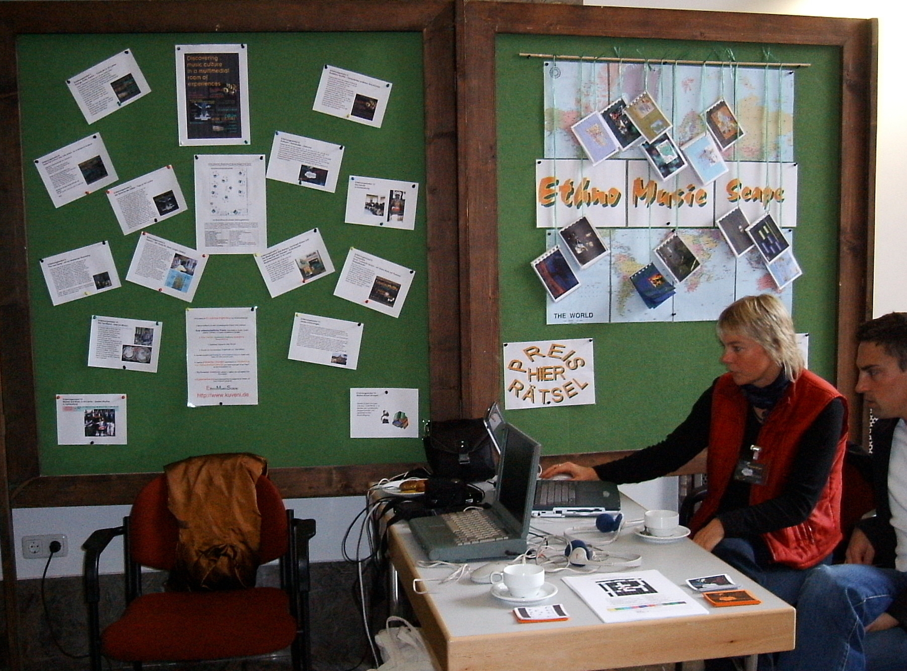 E-Learning Pr&auml;sentation  im Uni-Hauptgeb&auml;ude